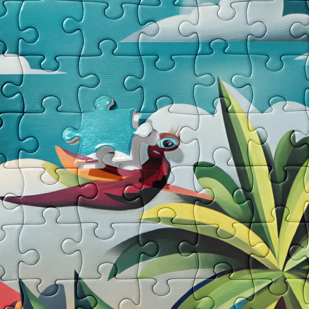 Tropical Cubist Still Life with Eye 
 Jigsaw Puzzle