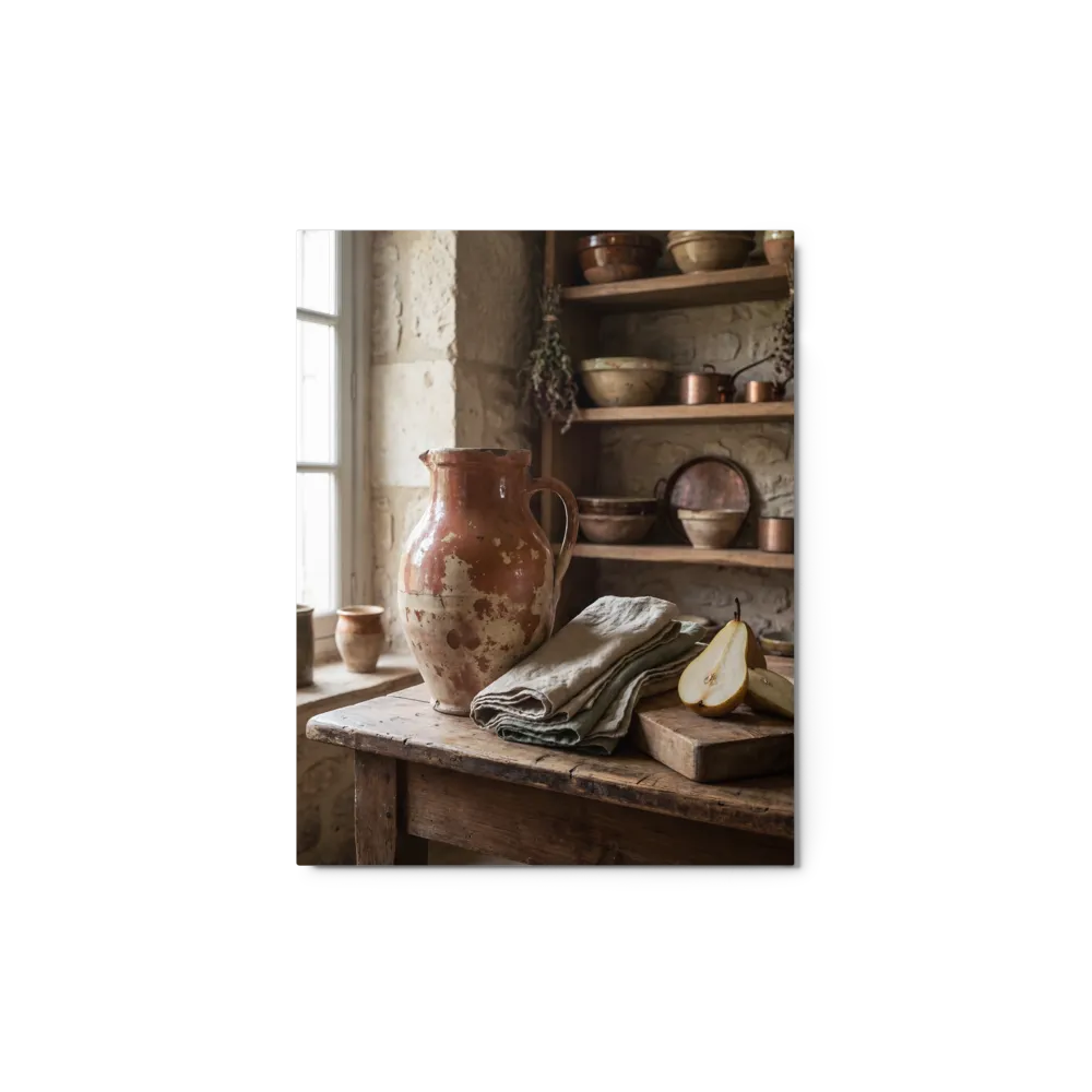Rustic Pantry Still Life 
 Poster with Red oak Frame | 16″x 20″