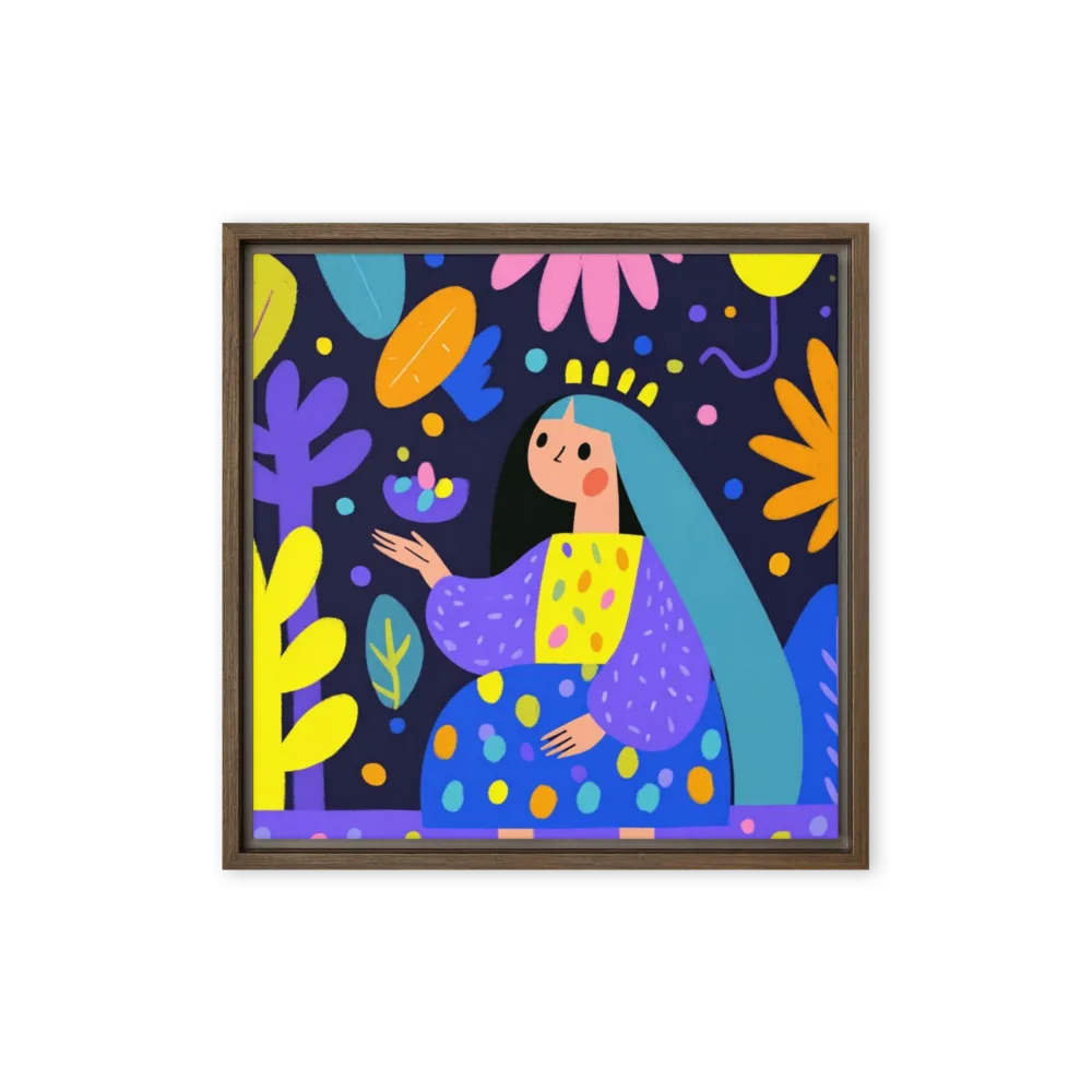 Flora in the Night Wood 
 Canvas | 26″x 26″