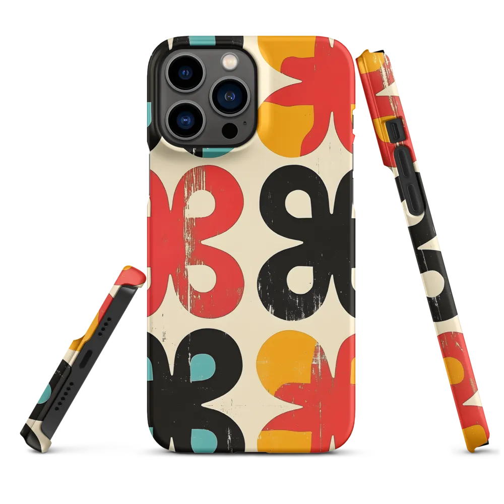 Symmetrical Butterfly Shapes in Bold Colors | Phone Case