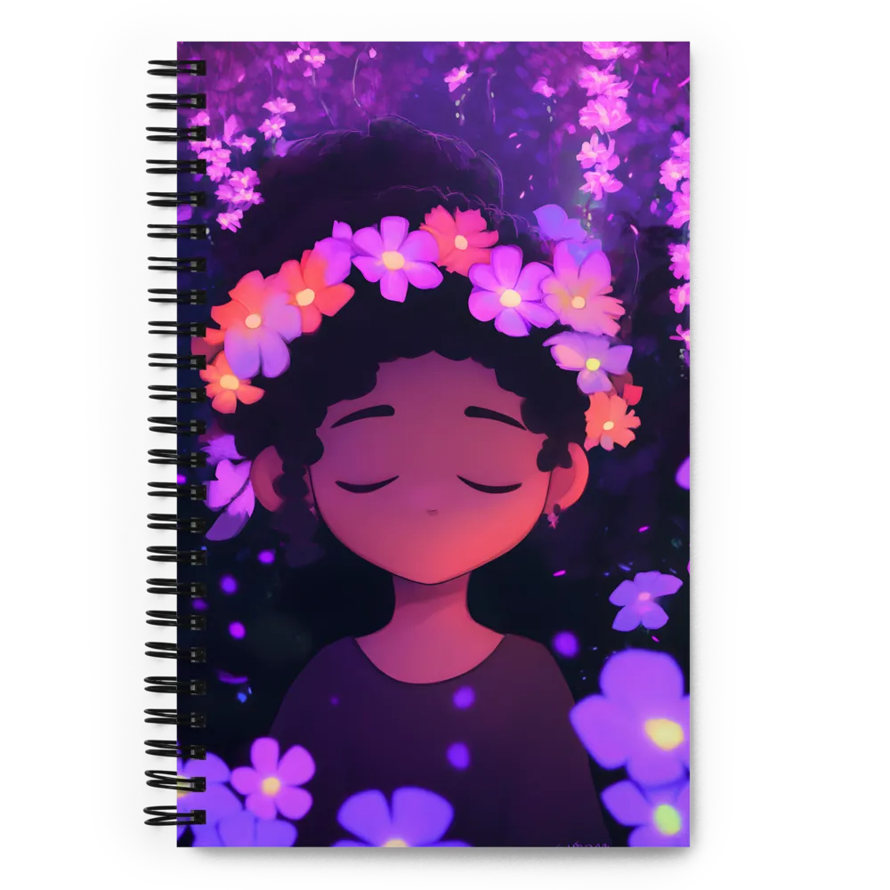 Enchanted Bloom Portrait 
 Spiral Notebook | 140 pages