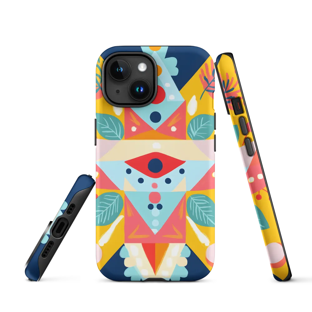 Abstract Geometric Floral Design | Phone Case