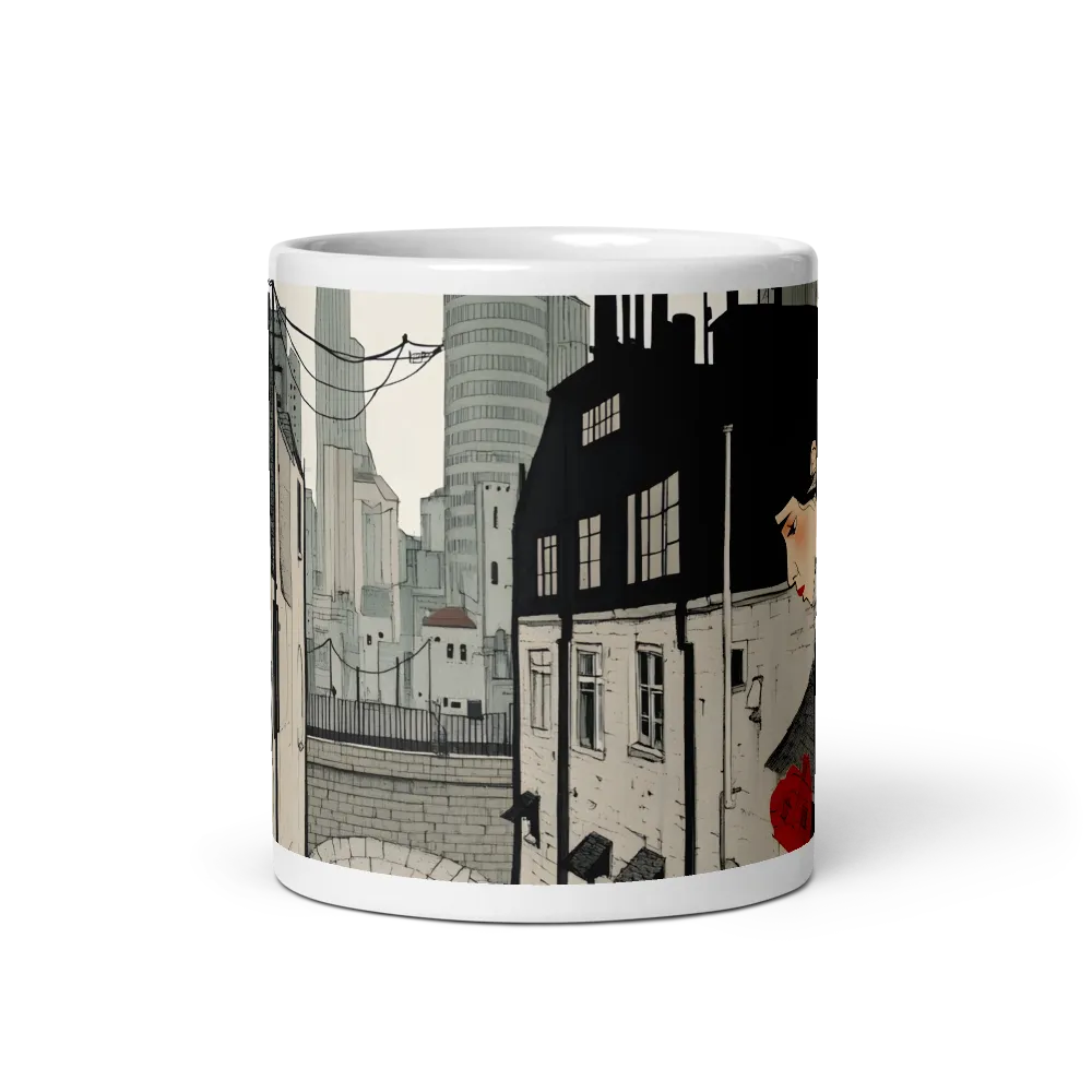 Red Door Alley 
 Mug with Red inside | 15 oz