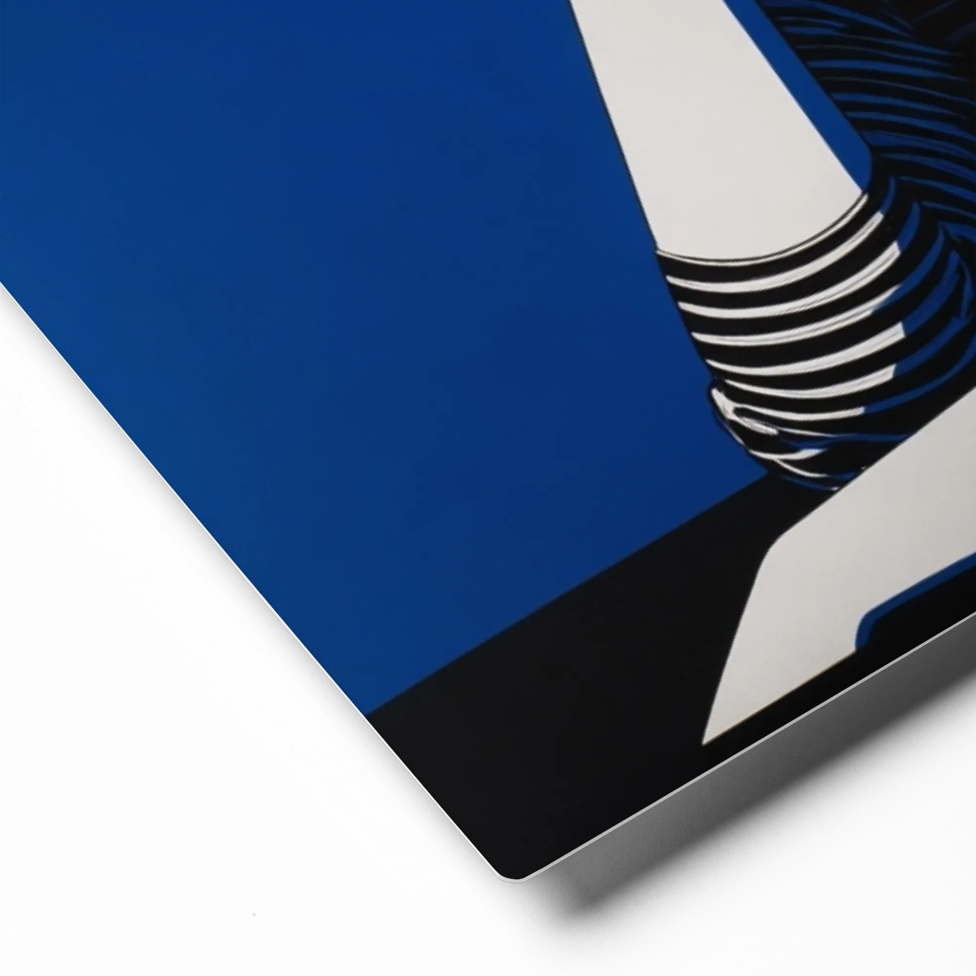 Woman in Blue and Stripes | Art Print