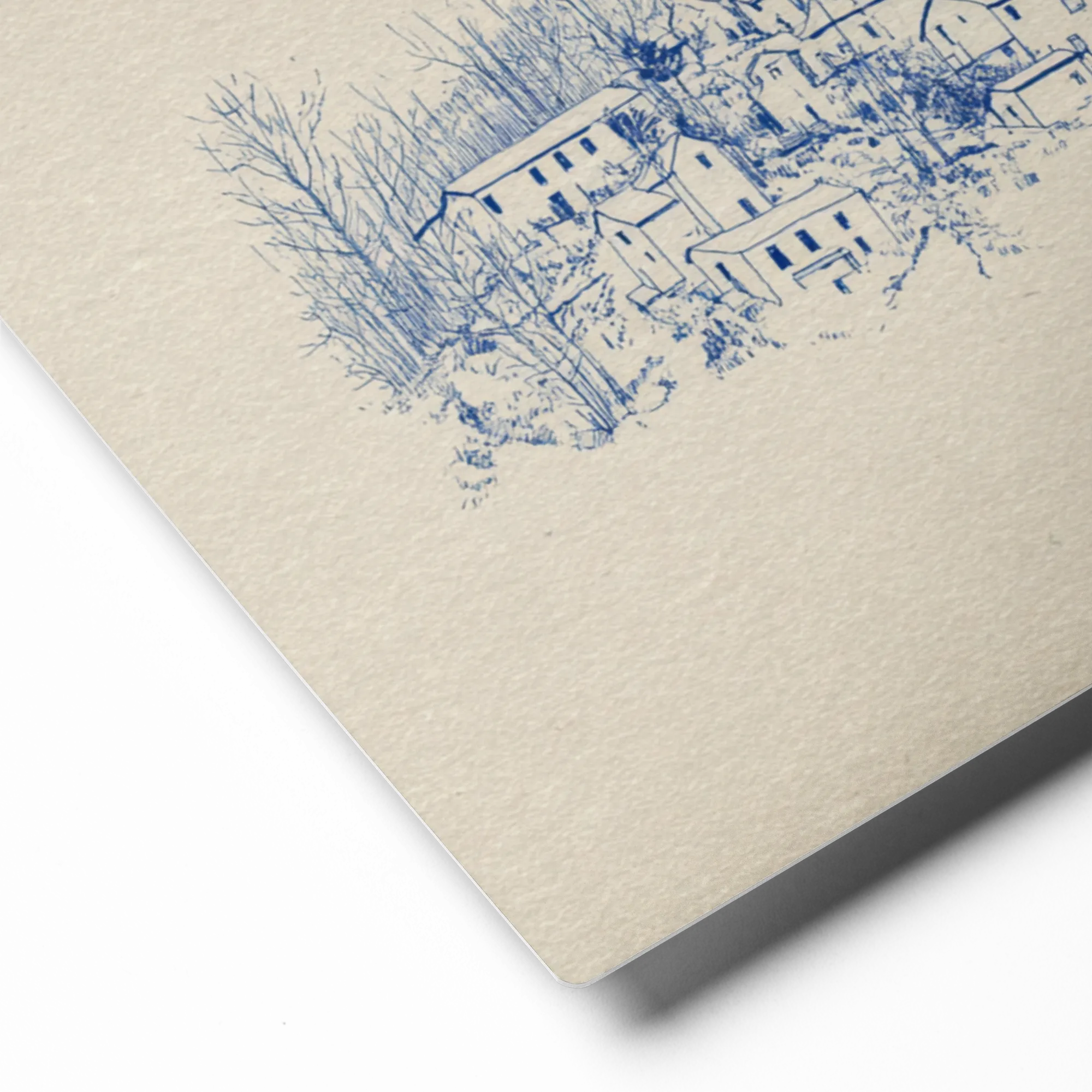 Hillside Village Sketch | Art Print