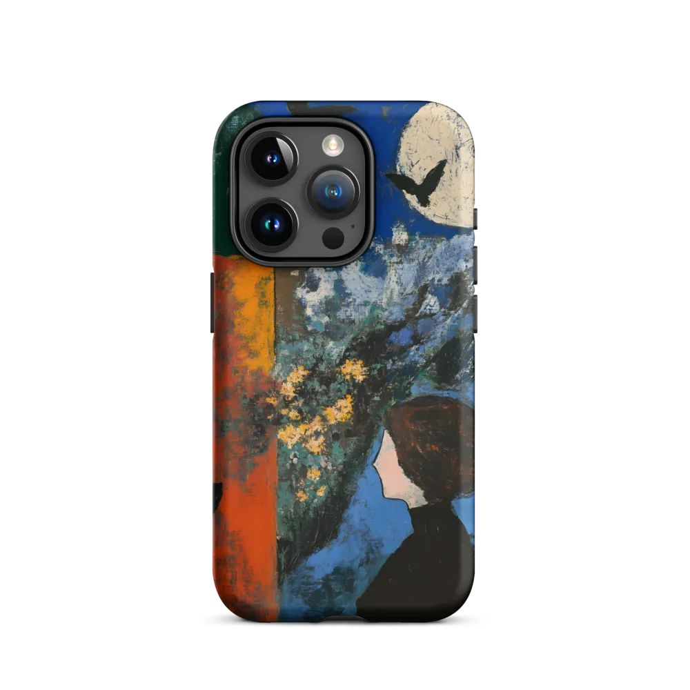 Profile Under Moonlit Sky | Phone Case