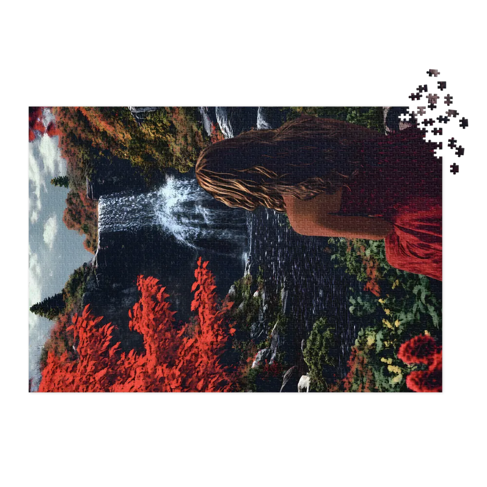 Autumn Waterfall Serenade