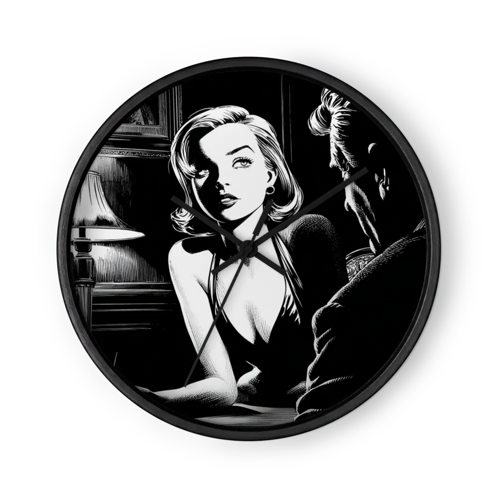 Shadowed Whispers | Wall Clock