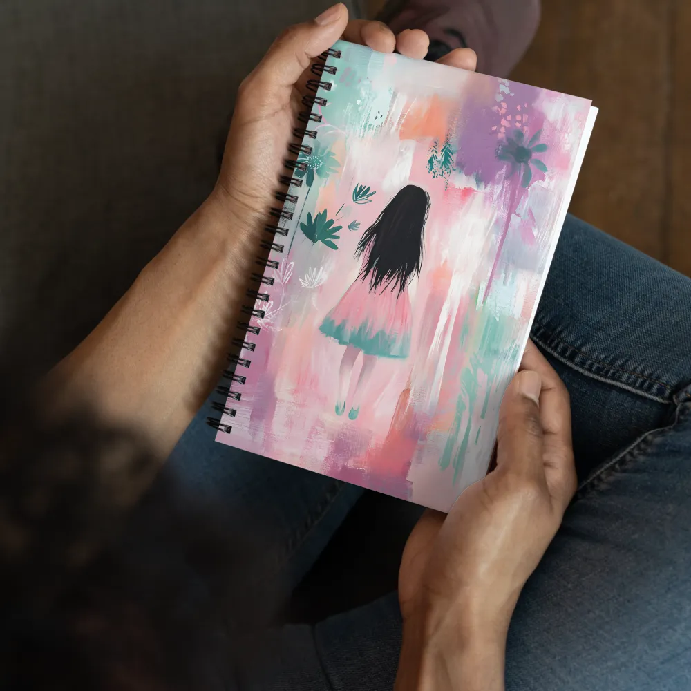 Whimsical Wanderer in Floral Dreams 
 Spiral Notebook | 140 pages
