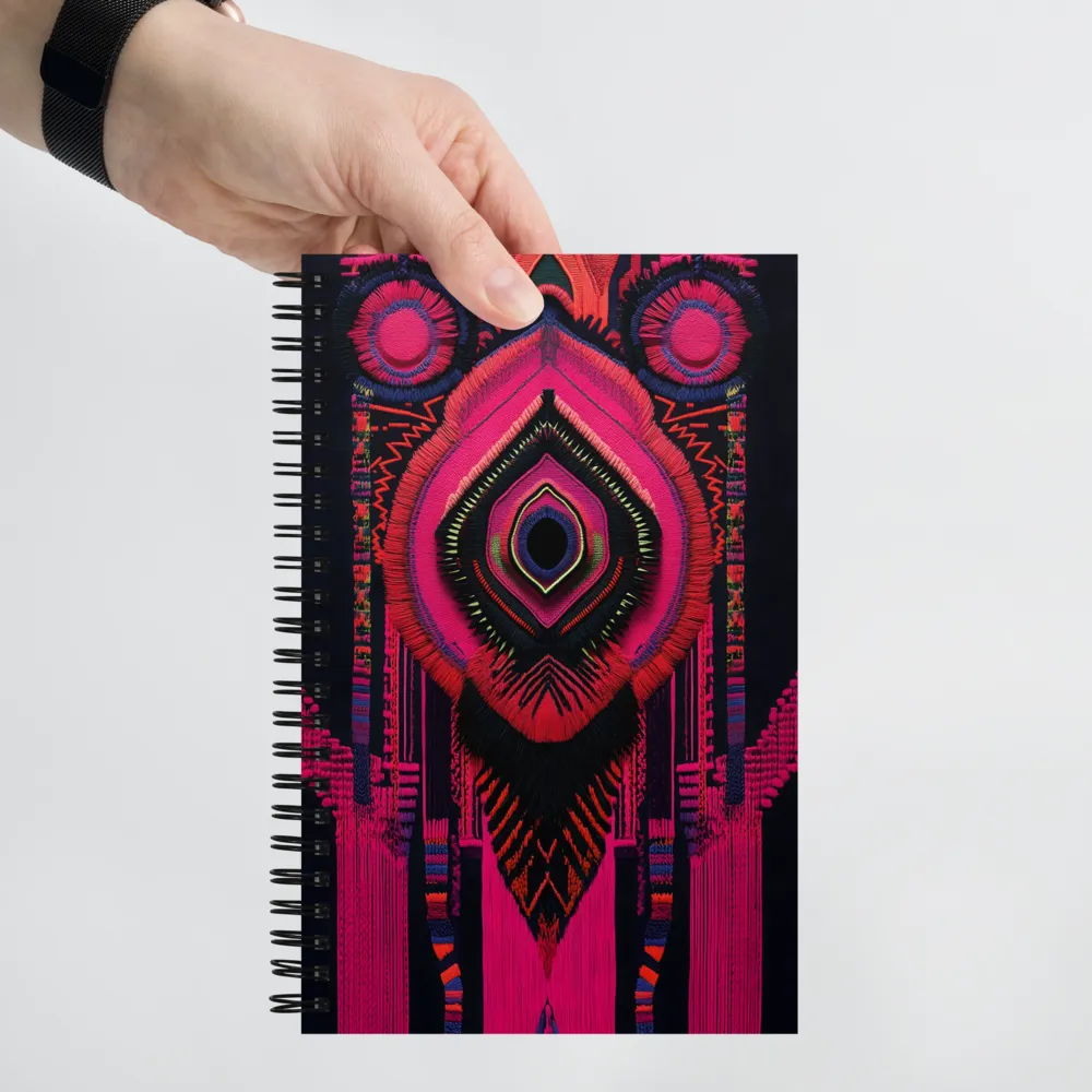 Intricate Textile Mask 
 Spiral Notebook | 140 pages