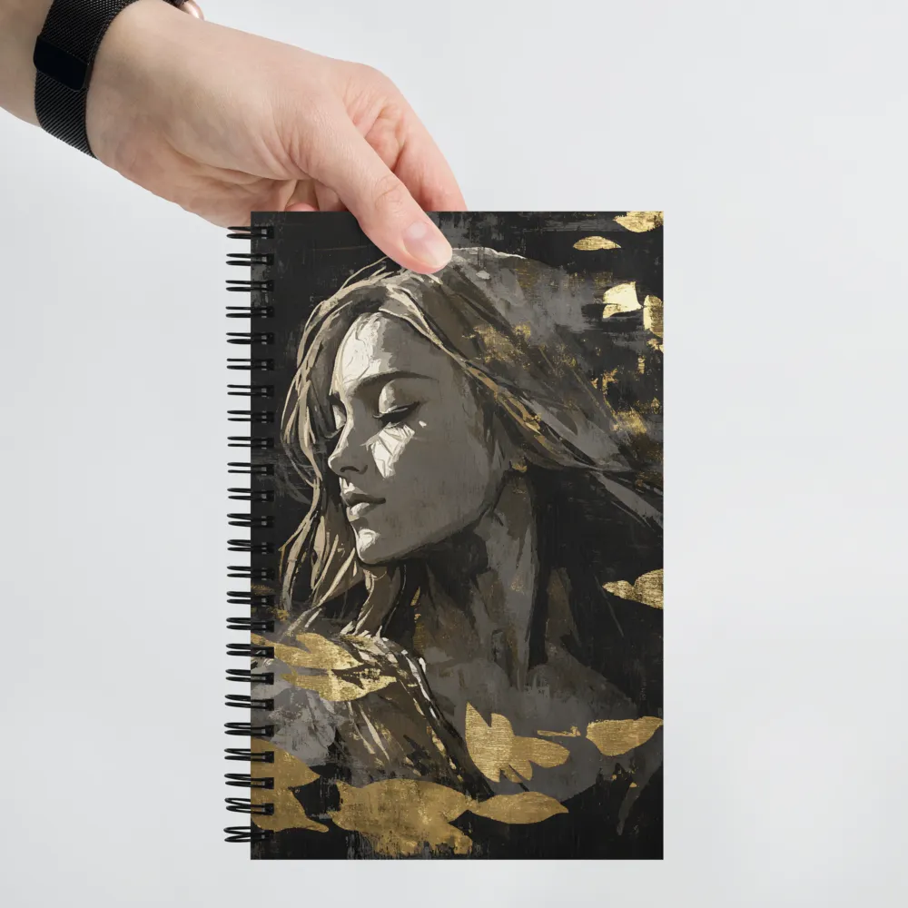 Gilded Serenity 
 Spiral Notebook | 140 pages