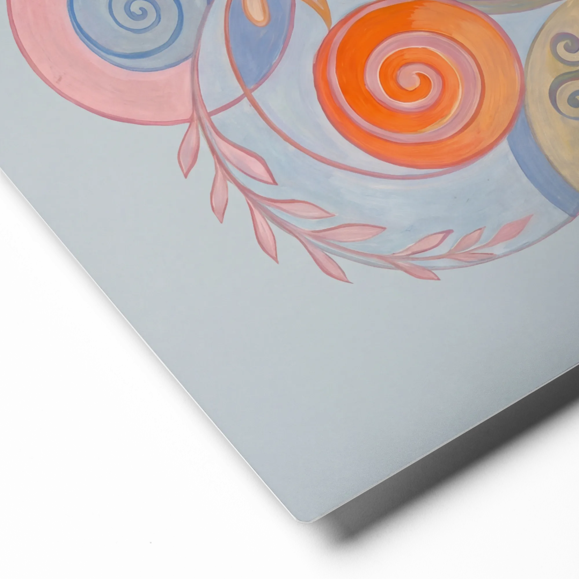 Harmonic Floral Mandala 
 Canvas with White Frame