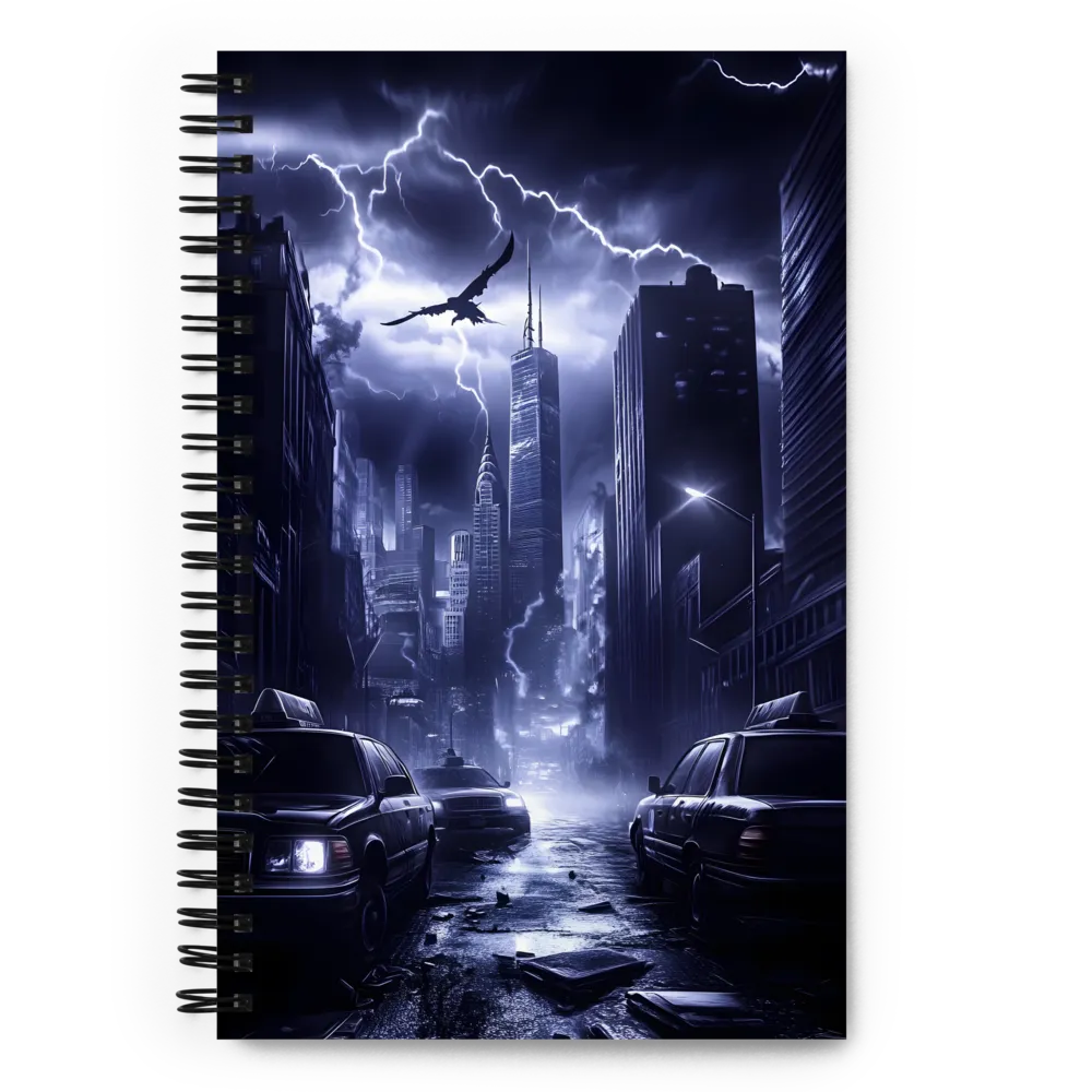 Dystopian Storm City 
 Spiral Notebook | 140 pages