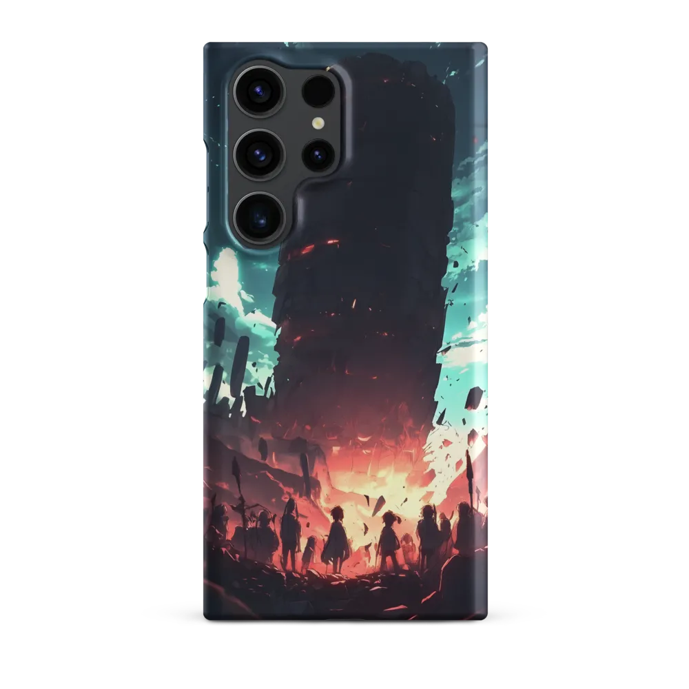 Monolithic Tower in Desolate Landscape | Phone Case