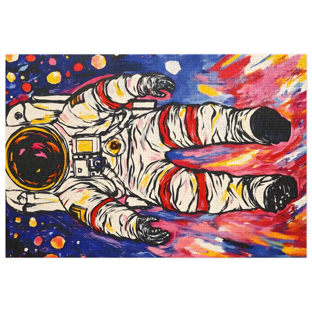 Astronauta Pop Cósmico 
 Puzzle em caixa de metal