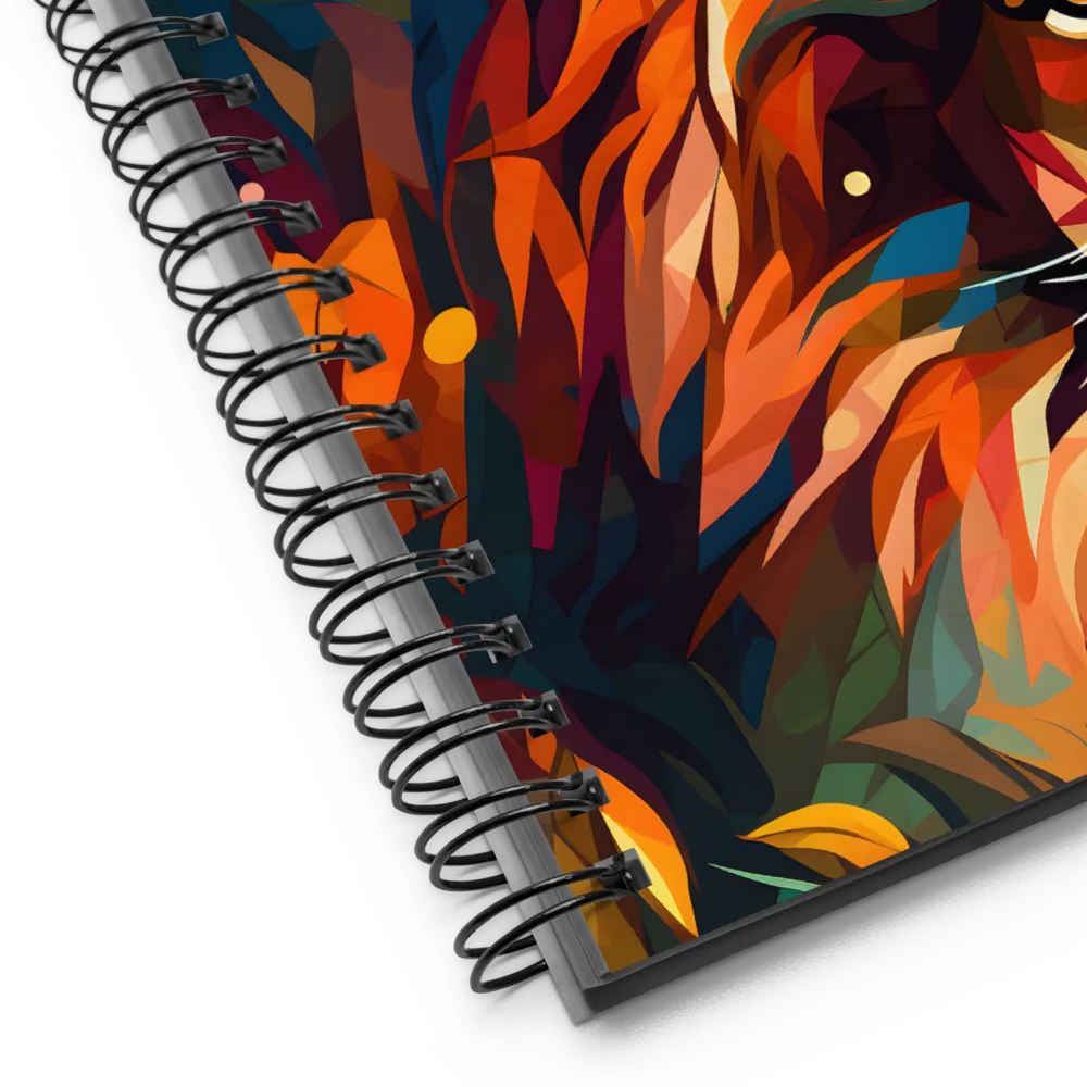 Majestic Gaze: The Polygonal Lion