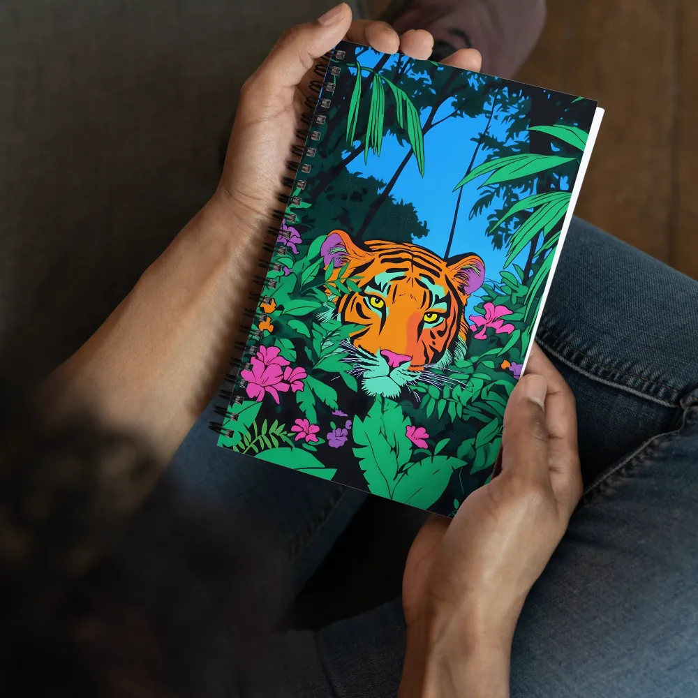 Jungle Tiger Pop Art 
 Spiral Notebook | 140 pages
