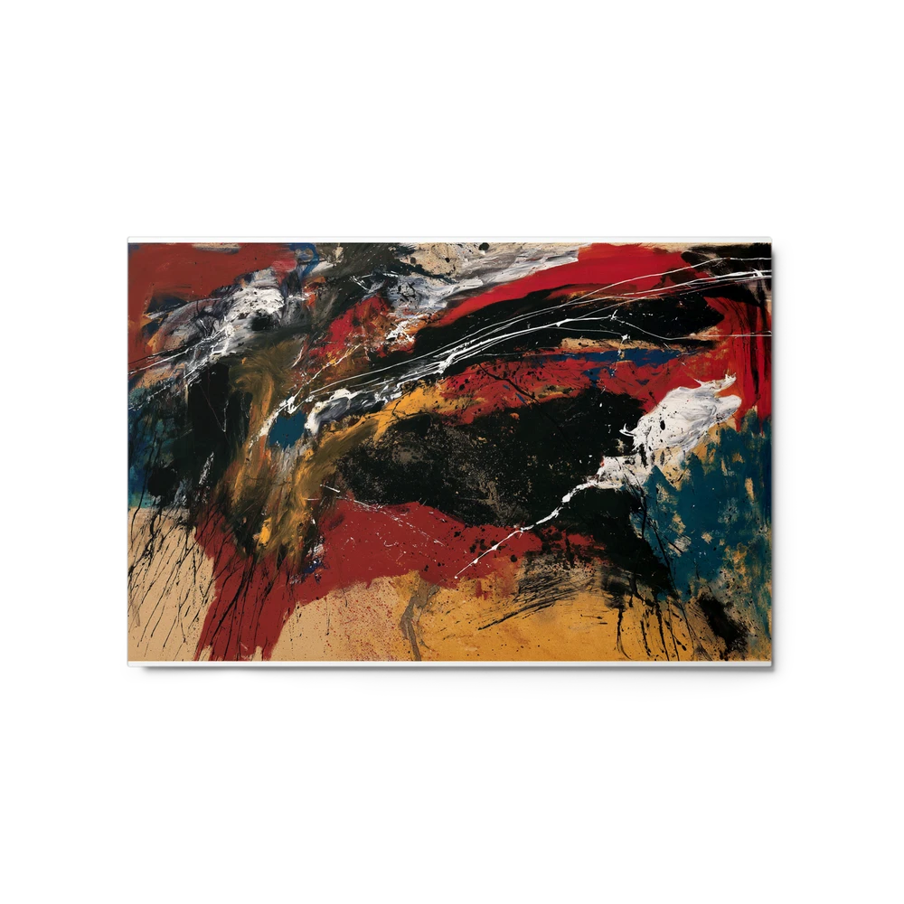 Dynamic Motion in Red and Black | Art Print
