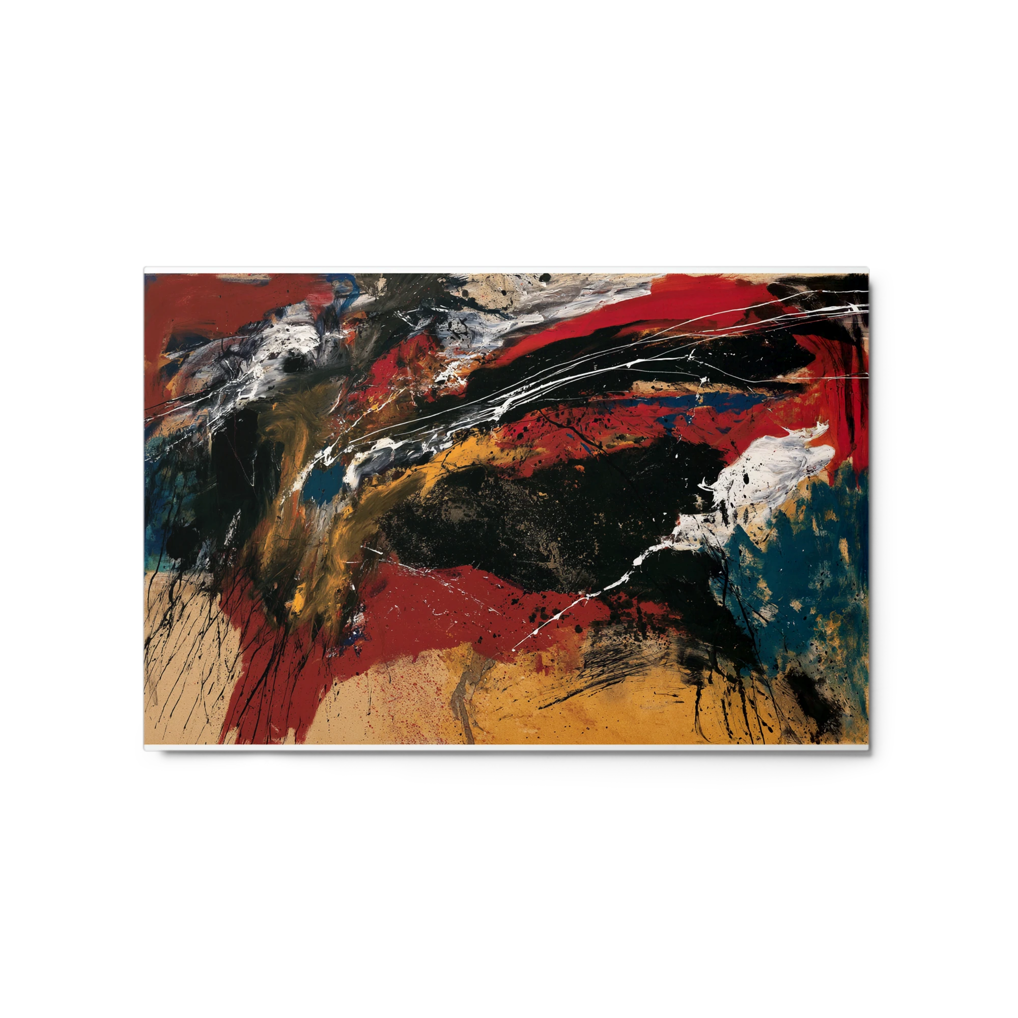Dynamic Motion in Red and Black