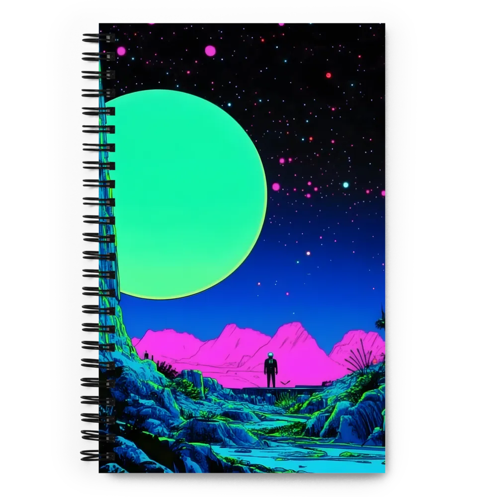 Neon Cosmic Explorer 
 Spiral Notebook | 140 pages