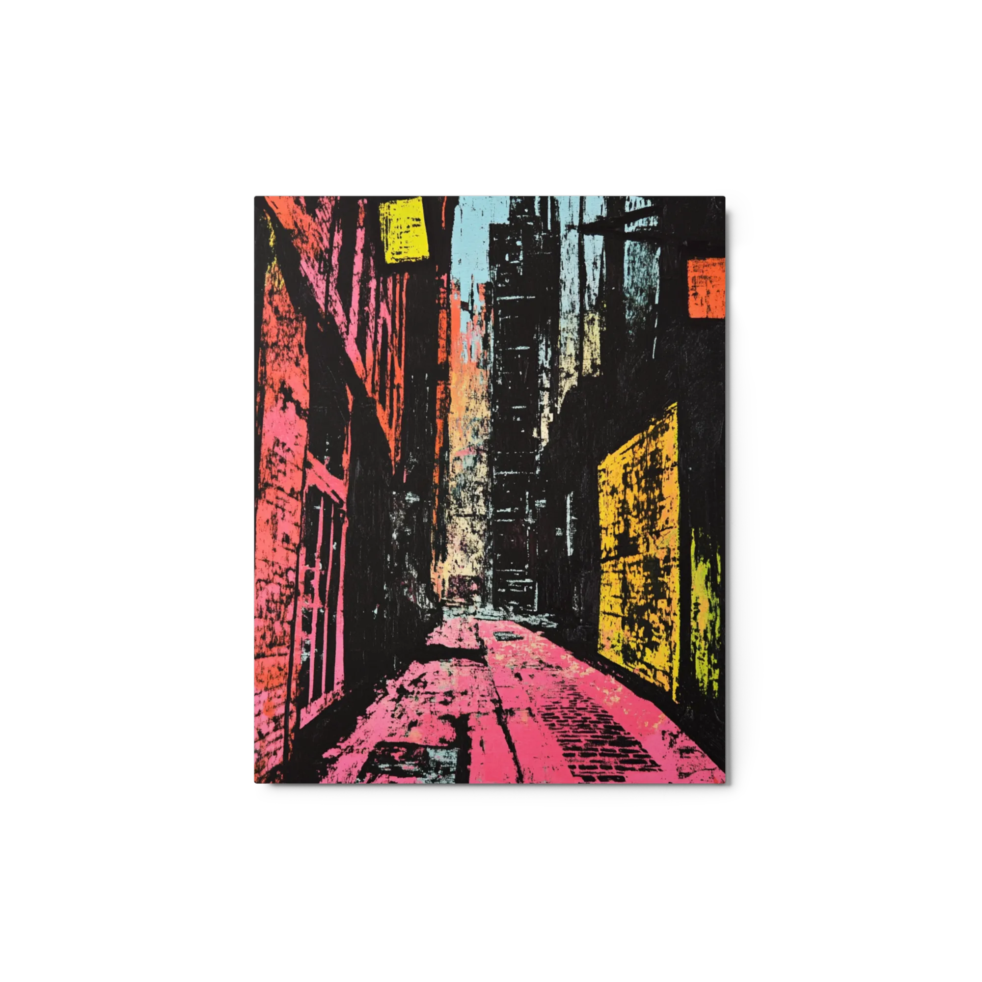 Neon Alley 
 Metal Print | 20″x 30″