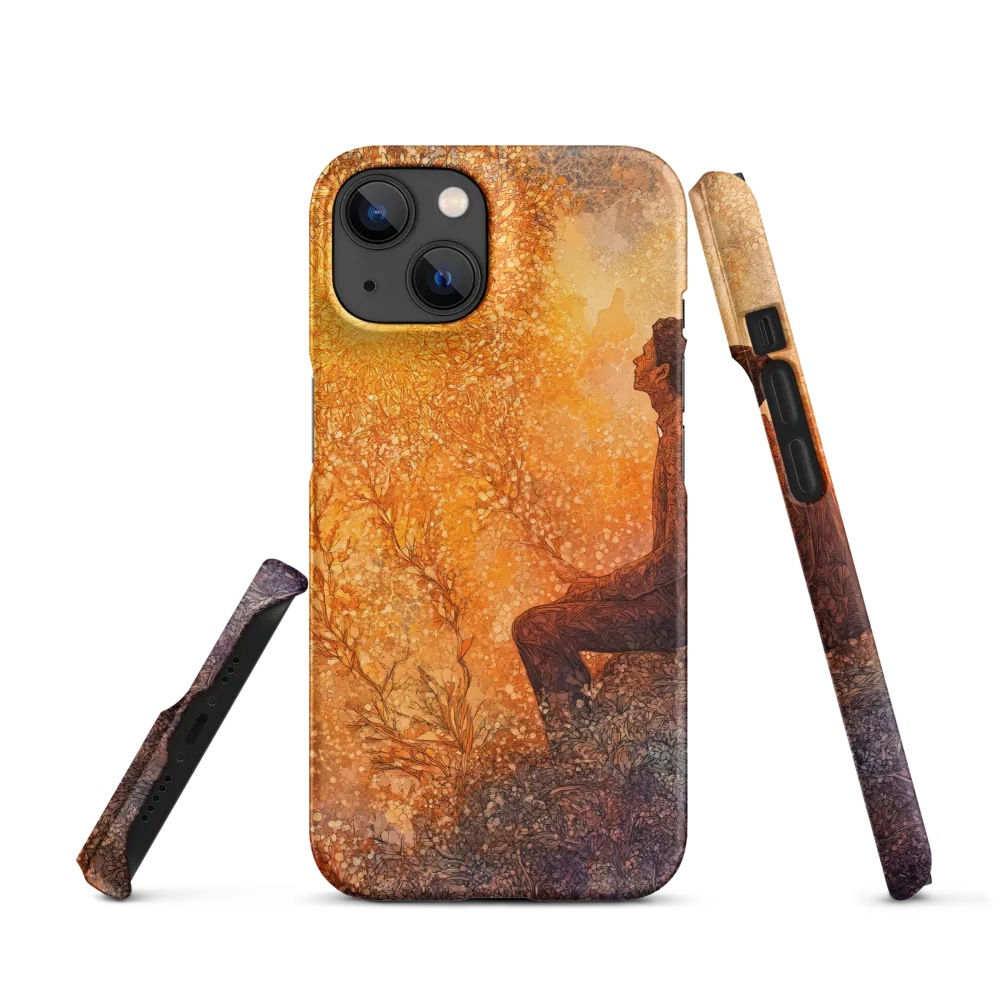 Golden Solar Contemplation | Phone Case