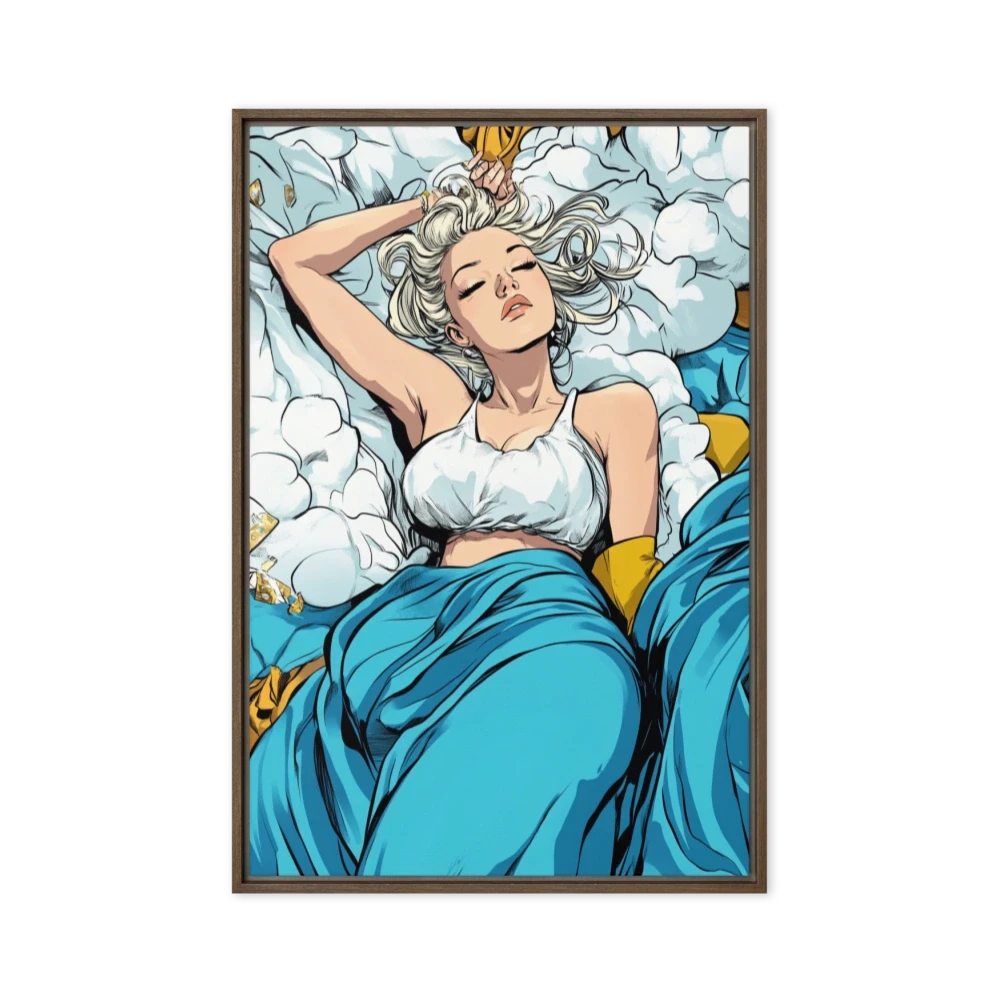 Serene Woman in Bed