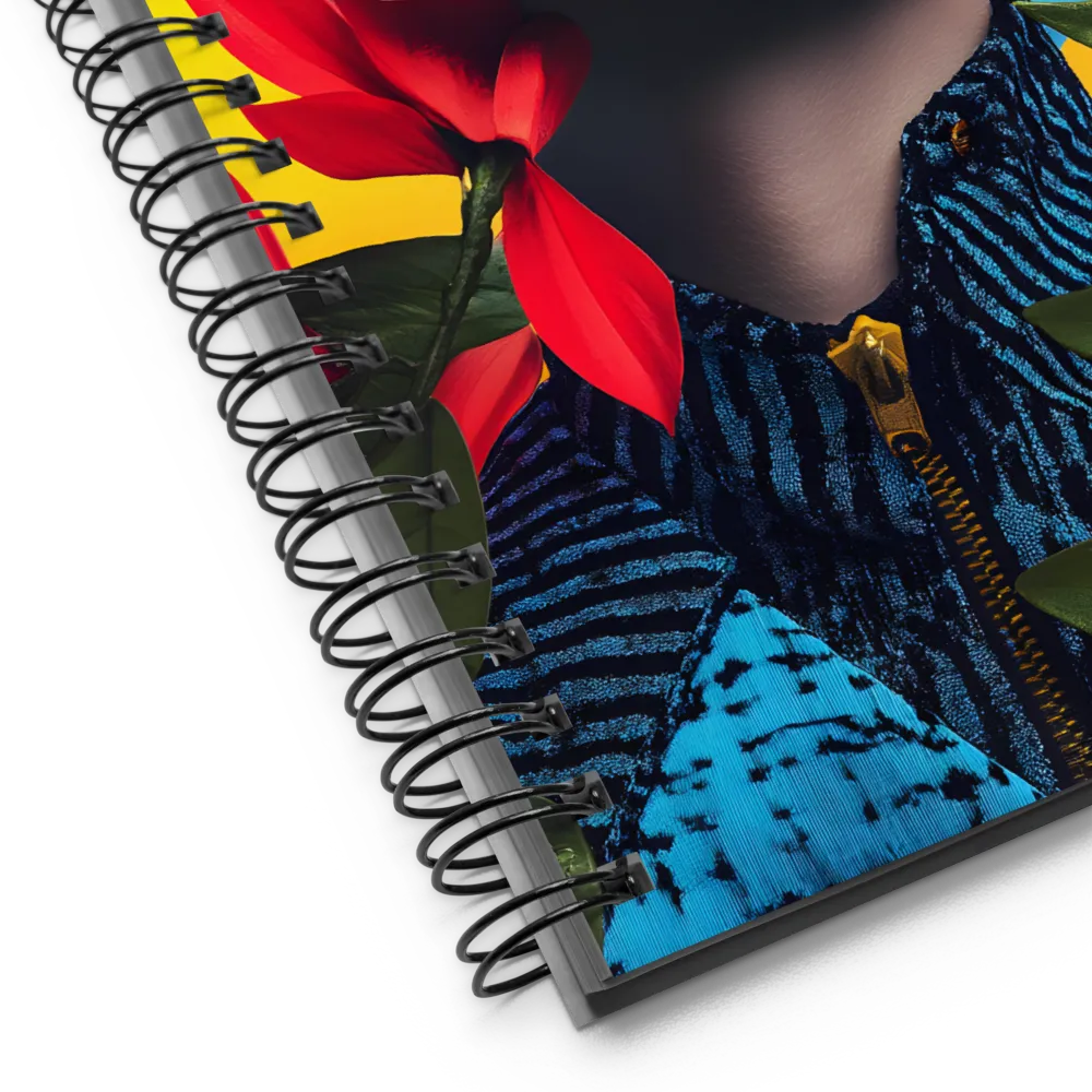 Floral Gaze 
 Spiral Notebook | 140 pages