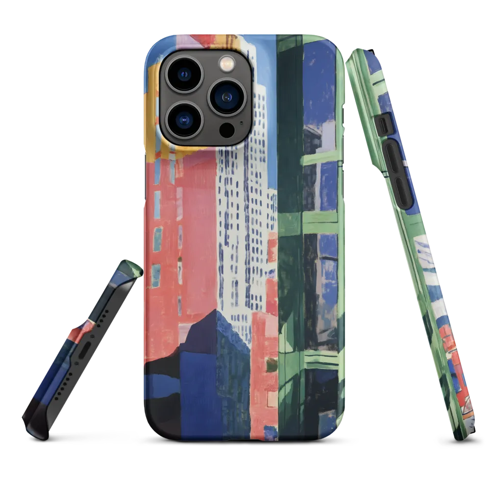 Vibrant Cityscape Reflection | Phone Case