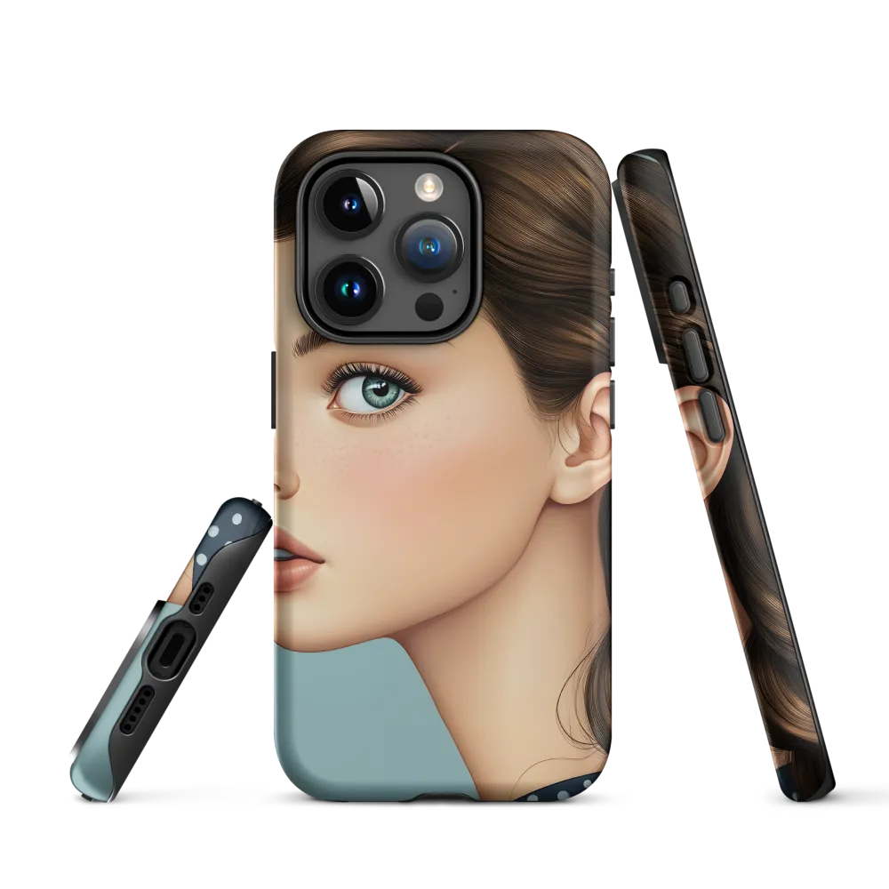 Digital Portrait of a Woman | Phone Case