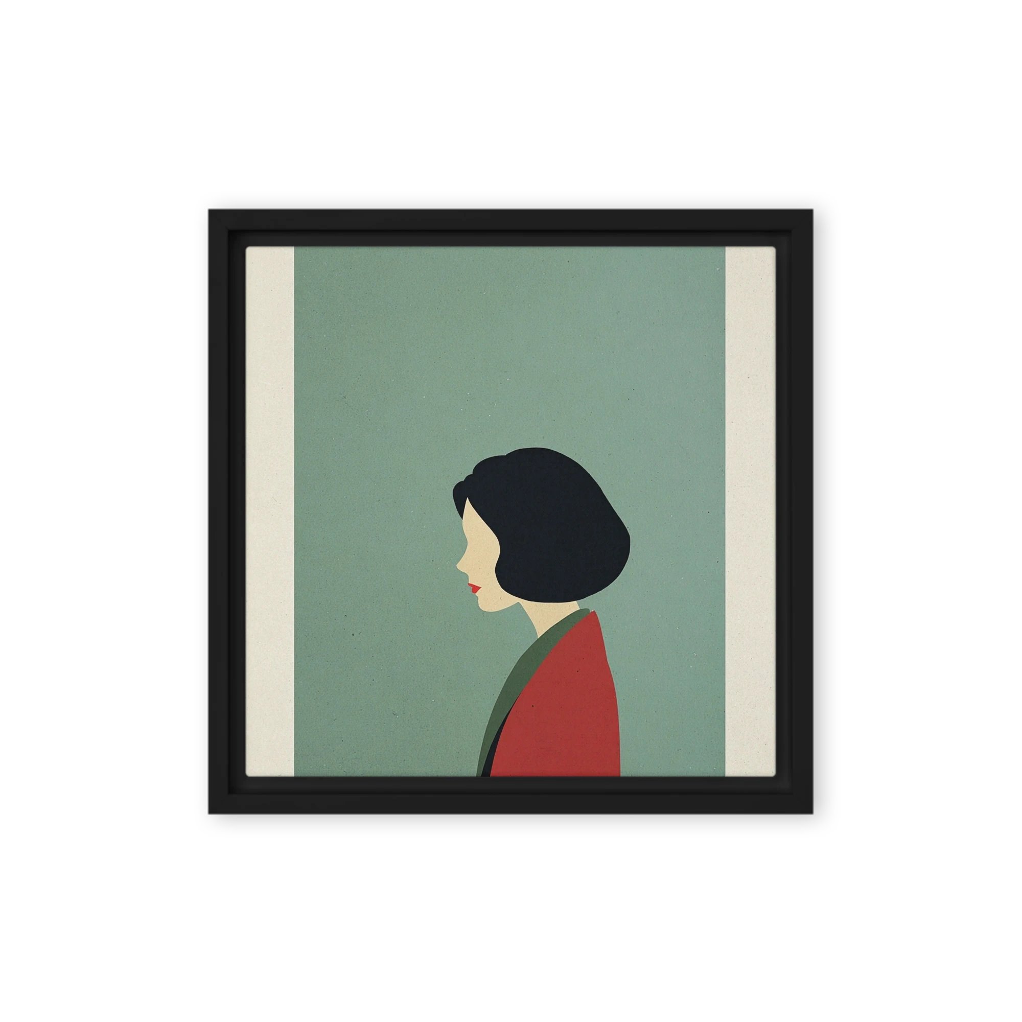 Woman in Red and Green