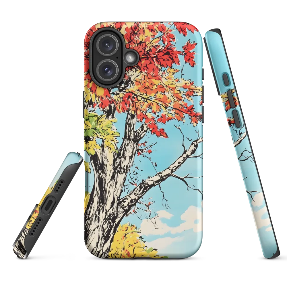 Autumn Tree with Vibrant Leaves