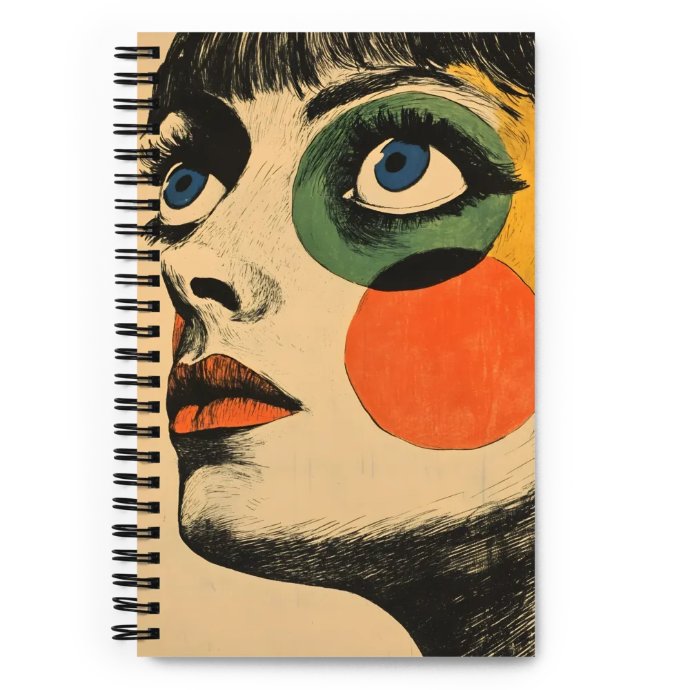 Stylized Pop Art Portrait 
 Spiral Notebook | 140 pages