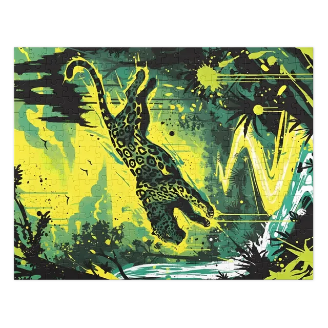 Leaping Jaguar | Jigsaw Puzzles