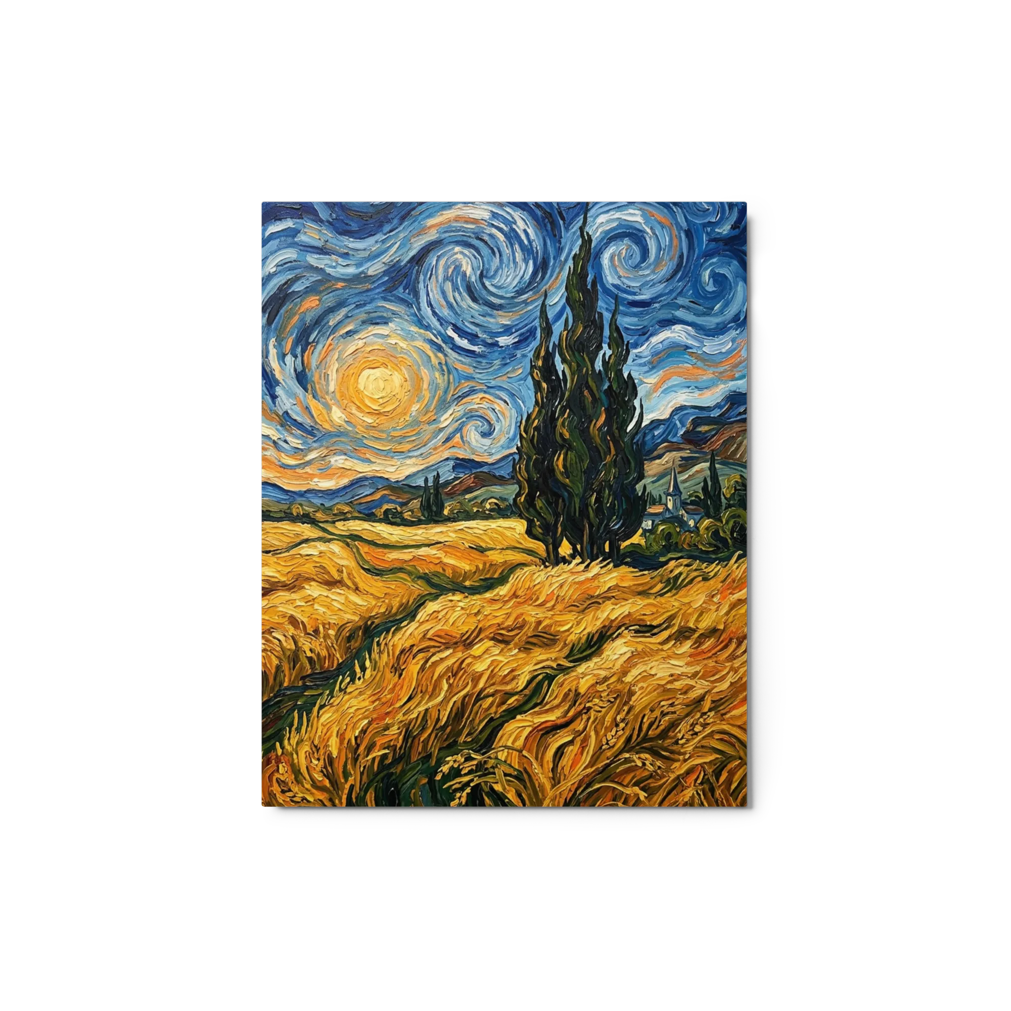 Cypress and Starry Field