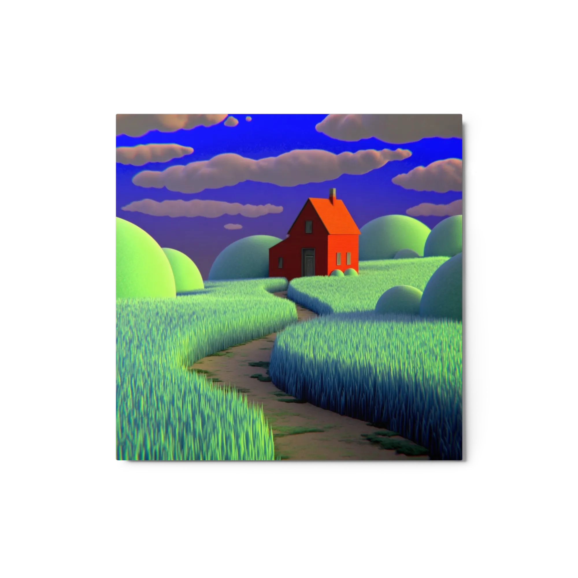 Red House on the Green Hill