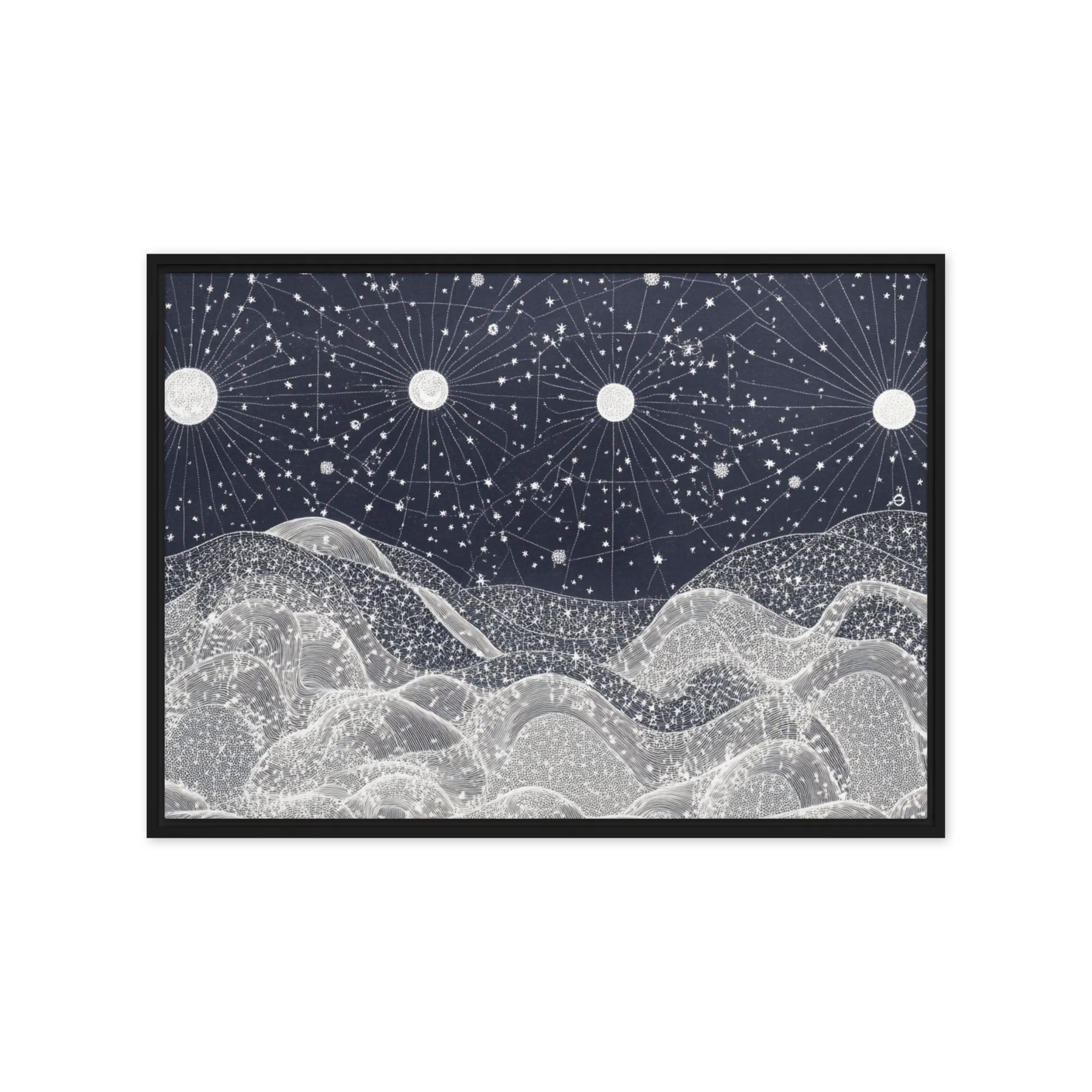 Four Moons over Hills 
 Canvas | 16″x 24″