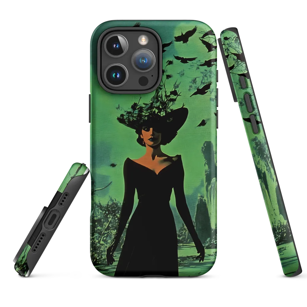 Surreal Woman with Crows