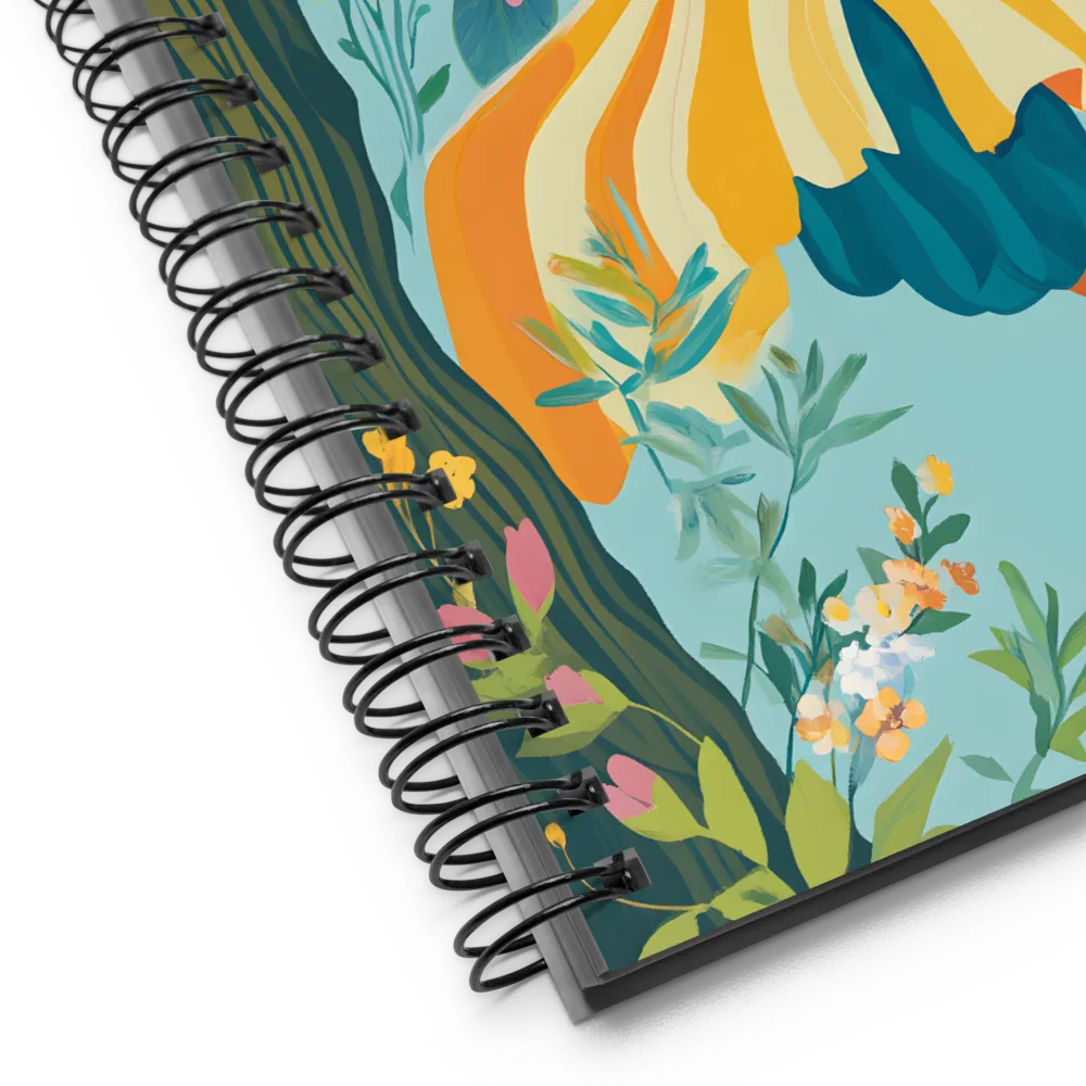 Whimsical Floral Dance 
 Spiral Notebook | 140 pages