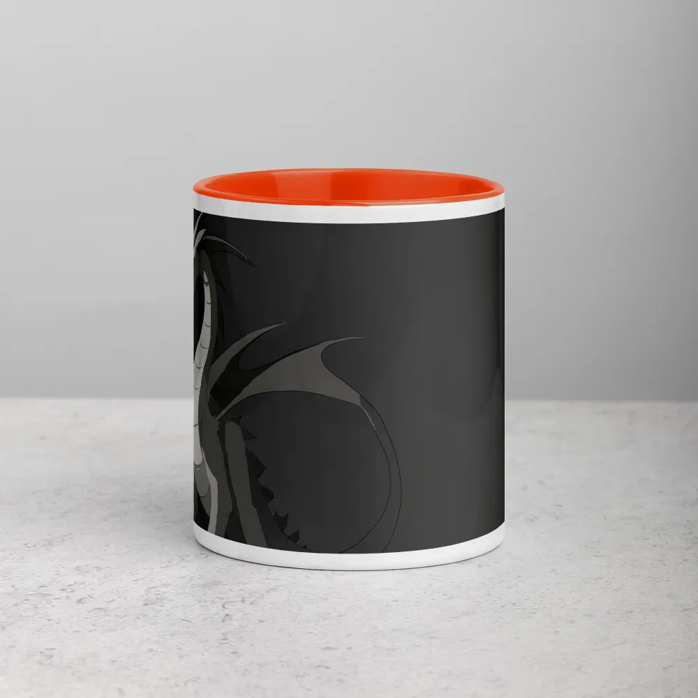 The Grey Drake 
 Mug with Red inside