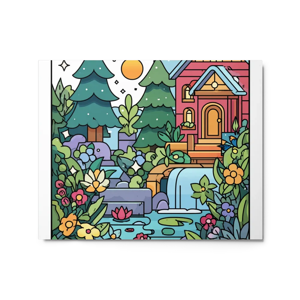 Whimsical Stained Glass Garden | Art Print