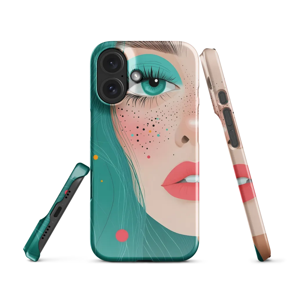 Teal Gaze 
 iPhone 13 | Snap Case