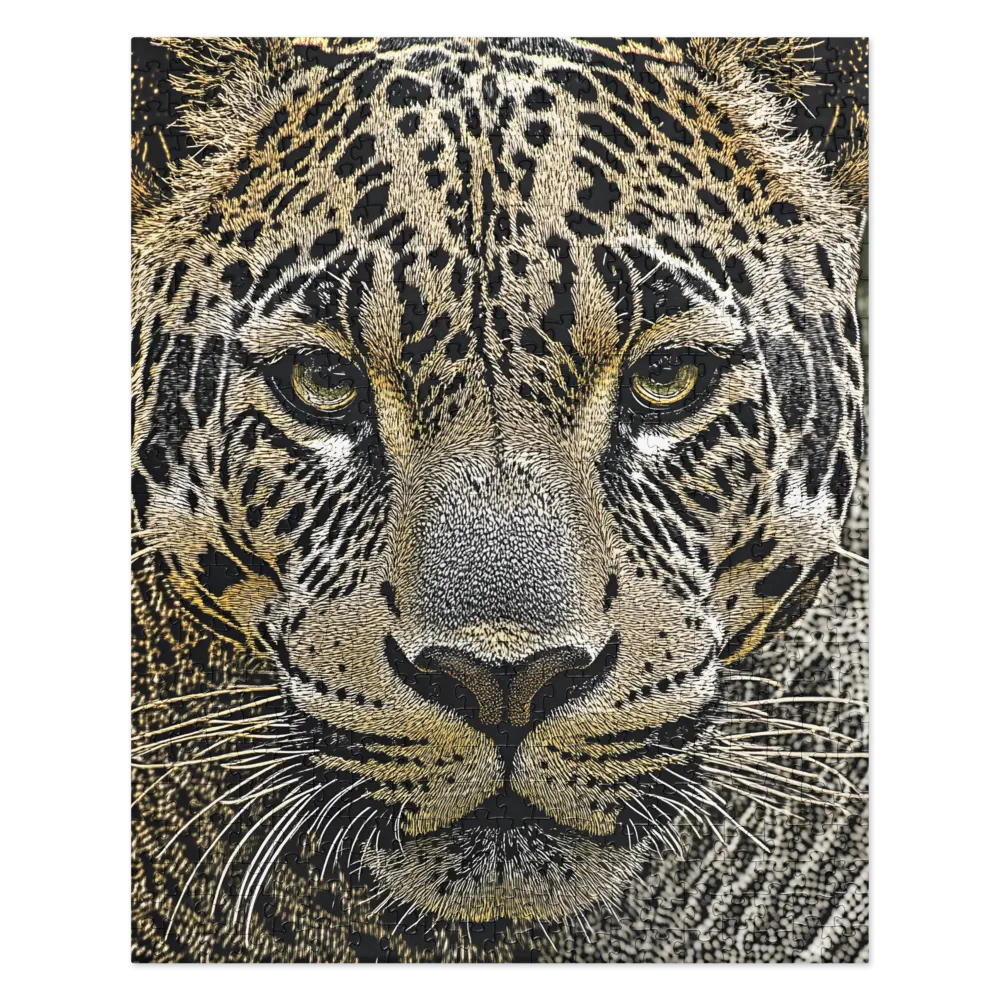 Intense Jaguar 
 Jigsaw Puzzle in Tin Box