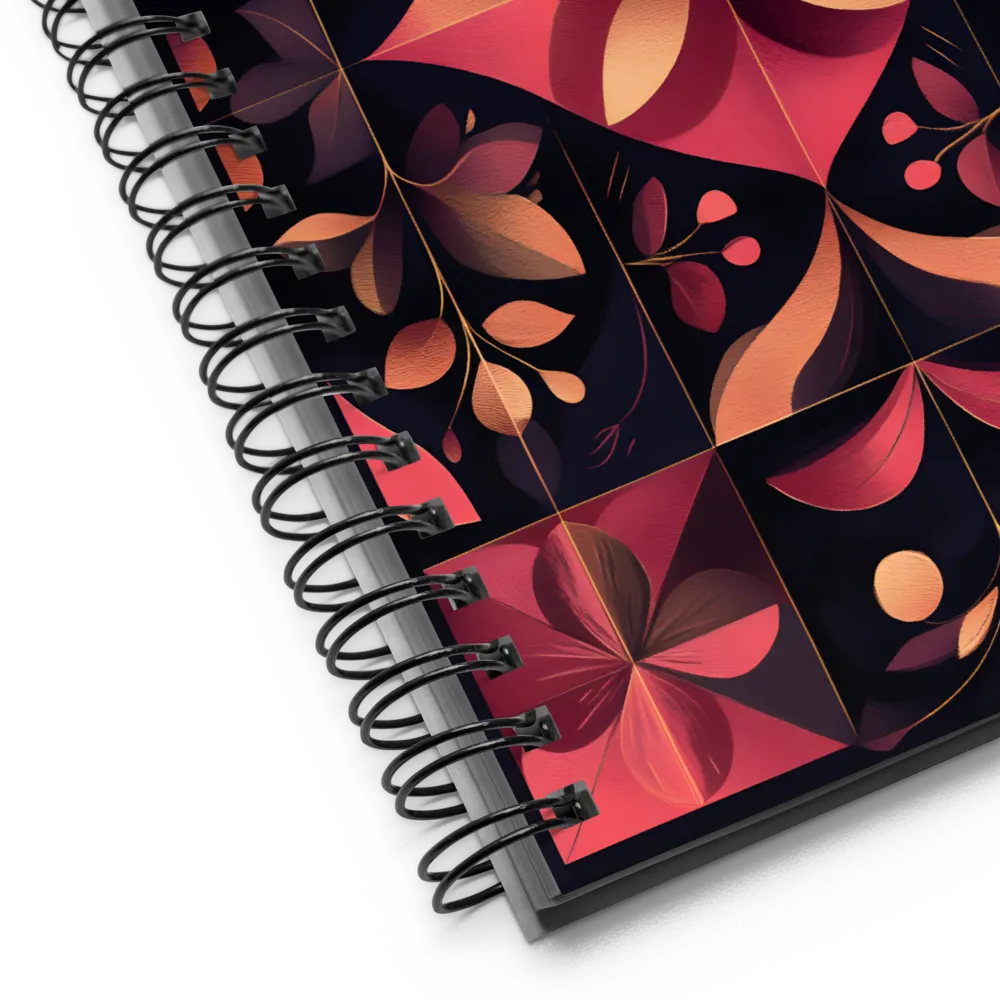 Organic Grid Harmony 
 Spiral Notebook | 140 pages