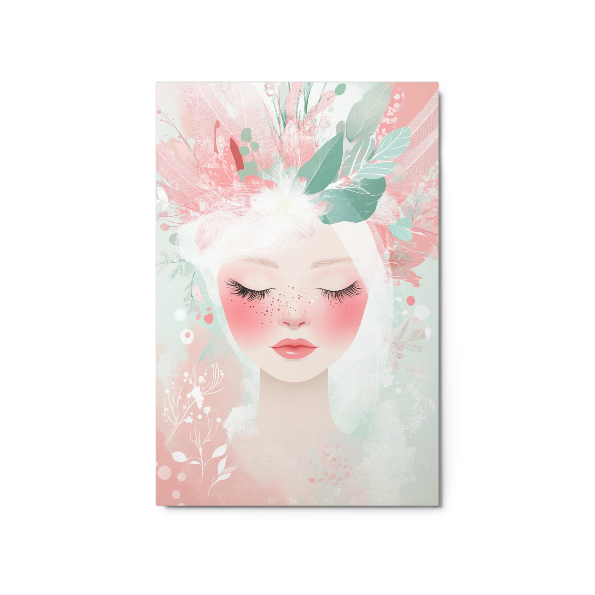 Floral Portrait Illustration