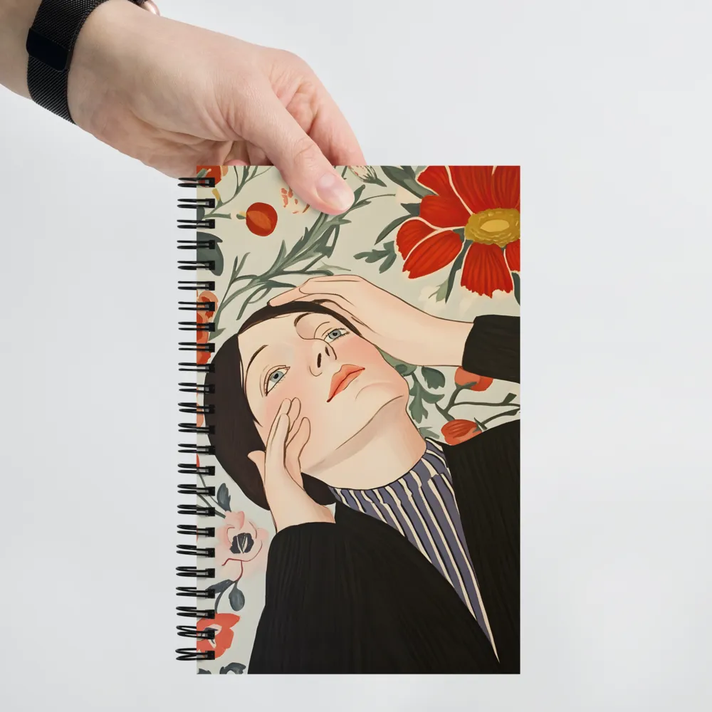 Upward Gaze Amidst Flora 
 Spiral Notebook | 140 pages