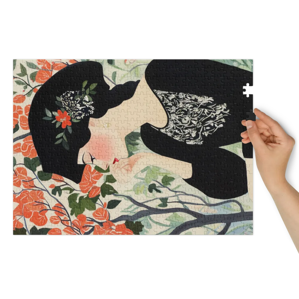 The Crimson Branch 
 Jigsaw Puzzle in Tin Box