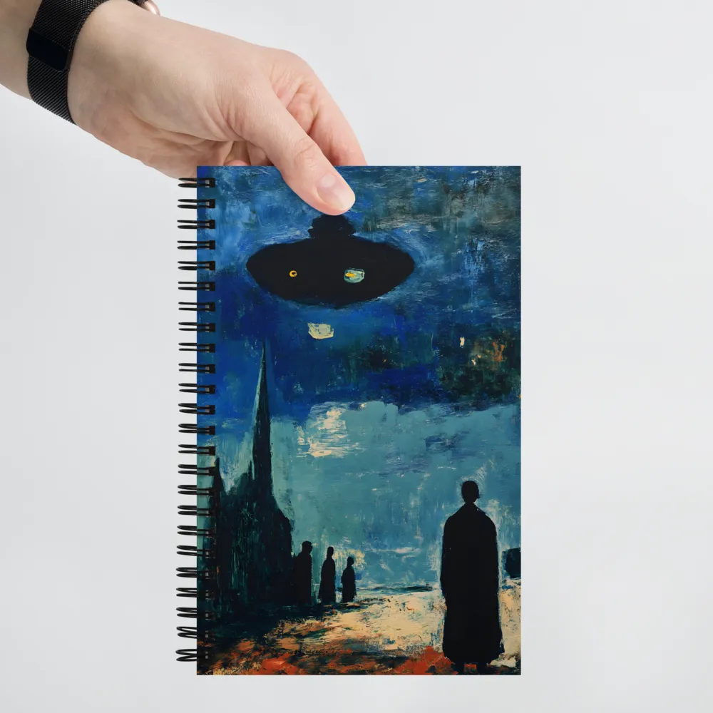 Alien Visitation Night 
 Spiral Notebook | 140 pages