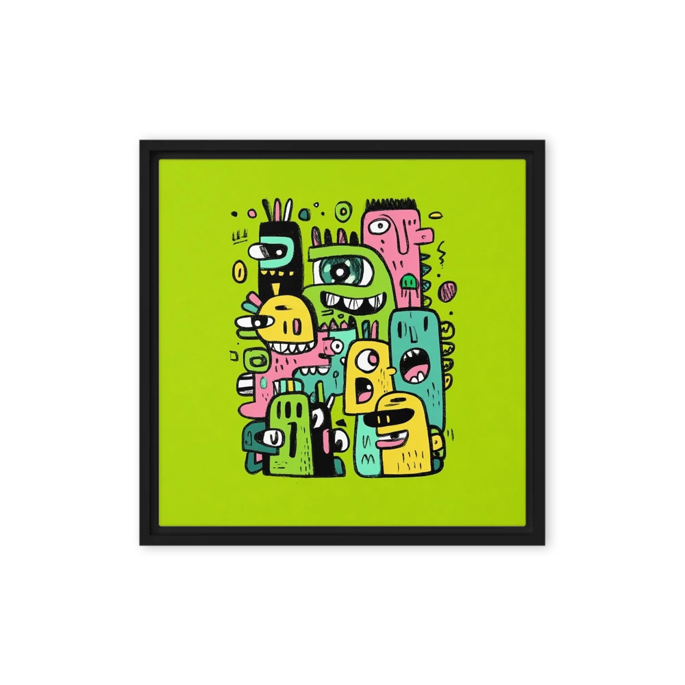 Colorful Monster Doodle | Art Print