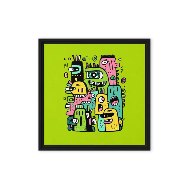 Colorful Monster Doodle | Art Print